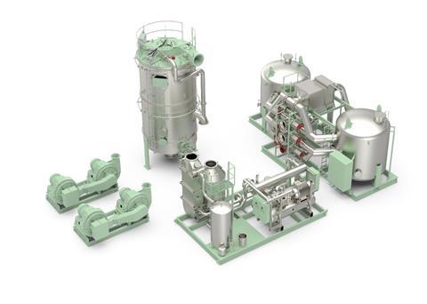Wärtsilä's main components for inert gas and combined inert gas and gas combustion unit system Photo: Wärtsilä Gas Solutions