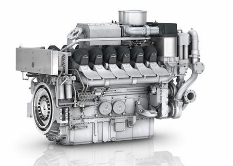 Rendering of the MAN 12V175D propulsion engine (credit: MAN ES)