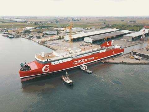 Services between the French mainland and Corsica will benefit from Visentini’s current newbuild