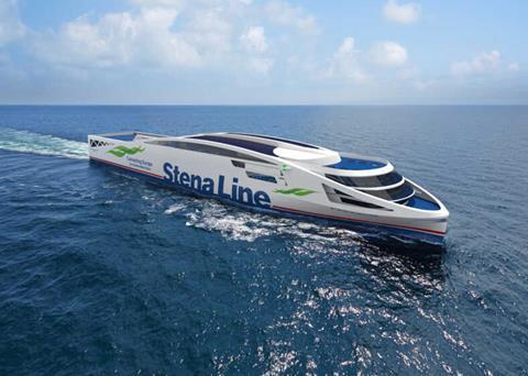 The 200-metre long Ro-Pax vessels will be the first of their size to operate on battery power alone. (credit: Stena Line)