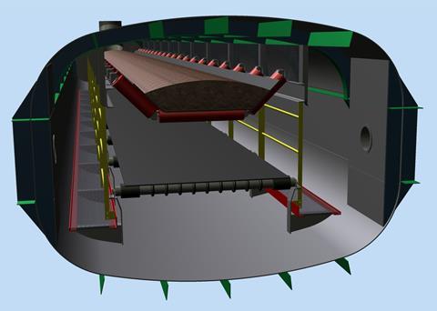 MacGregor’s improved self-unloading system for bulk cargoes