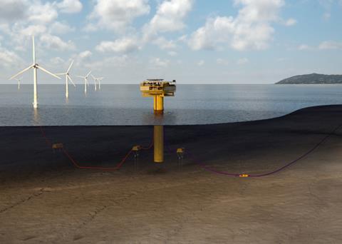The back of BEHYOND: the project aims to develop a conceptual feasibility study for a new offshore system for hydrogen electrolysis (credit: EDP)