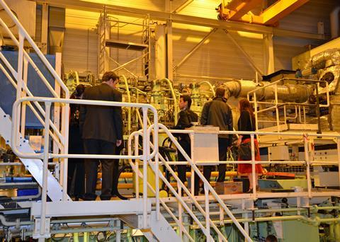 Conference delegates had the opportunity to inpect MAN Diesel's dual-fuel two-stroke research engine