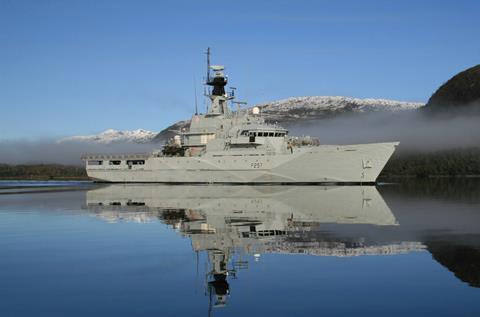 'HMS Clyde' in the Patagonian Canal