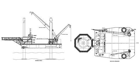 The Cummins-powered Suda 300-L3 liftboat design