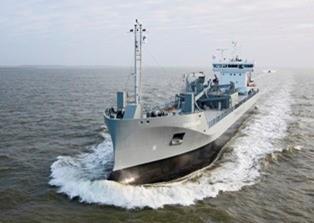 JT Cement's 'Greenland' features greaseless bearings for deck equipment and sea-water lubricated propeller shaft bearings from Thordon Bearings