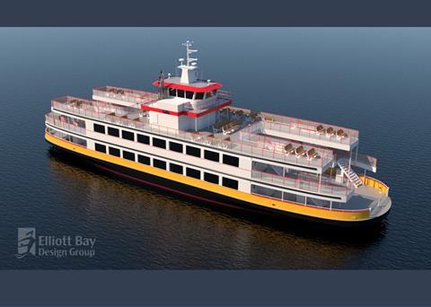 The latest Casco Bay Lines ferry will use an ABB hybrid-electric power and propulsion system Photo: ABB