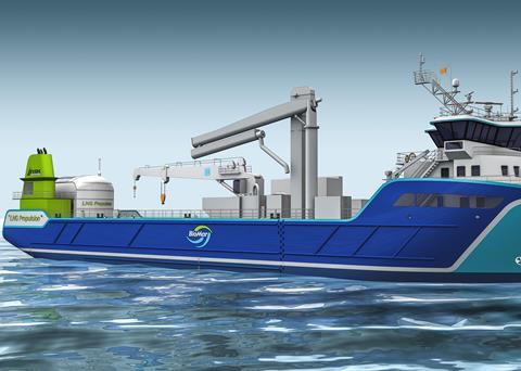 NSK Ship Design has been commissioned by Nordnorsk Shipping to design a new LNG fish feed carrier