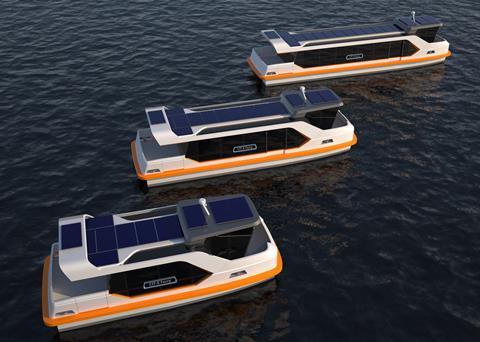 The fully electric CIT-E Ferry extends to varying lengths depending on need Photo: Fassmer