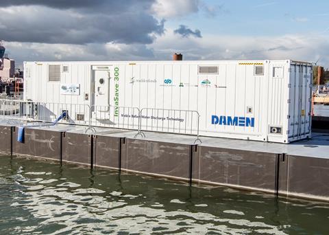 Damen’s portable BTWS will be used by customers in Africa, Asia and Latin America Photo: Damen