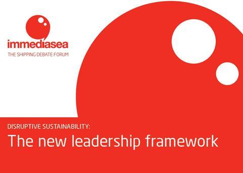 Live coverage of the latest Immediasea forum, on disruptive sustainability, will begin here at 1500 GMT on 29 February 2016