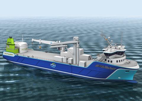 NSK Shipping's second LNG-fuelled feed carrier, propelled by a Bergen pure gas engine, will join the groundbreaking 'Høydal'