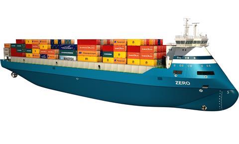 The zero-emission Northern European container feeder vessel powered by a fuel cell system