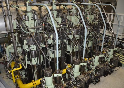 The MAN B&W ME-GA engine (pictured) at MAN Energy Solutions’ Research Centre Copenhagen