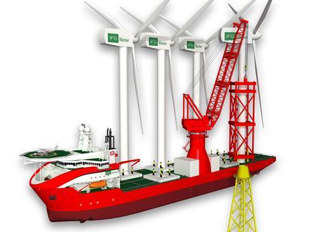 The OWTIS concept is designed to simplify installation of offshore structures such as wind turbines