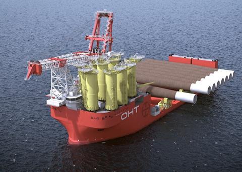 OHT’s newbuild: combining dynamic-positioning with huge transport and lift capacity.(credit: OHT).