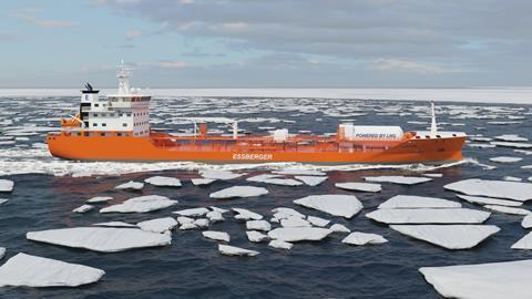 JTE’s new LNG-fuelled parcel tankers are drawing Berlin subsidies. (Credit: JTE)