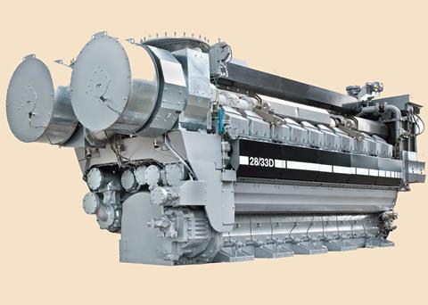 The MAN 28/33D engine (in 20-cylinder format)