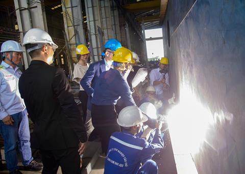 Keel-laying for the RSD-E Tug 2513 Photo: Damen