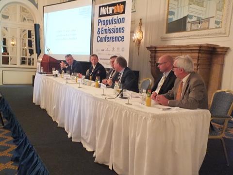A panel of high-profile shipowners discussing sulphur compliance at The Motorship Propulsion & Emissions Conference