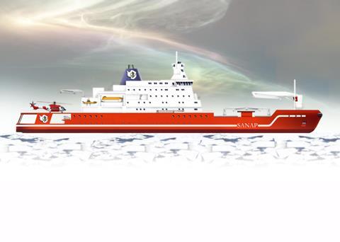 Polar research vessel S.A. Agulhas II has now been named in Finland by its South African operator