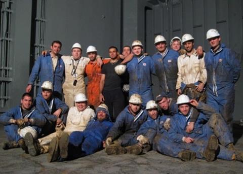 The as2con team responsible for the ballast piping renewal in Croatia
