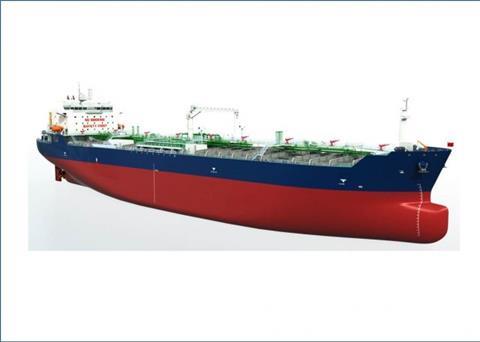 RINA and SDARI are developing an MR tanker design that can accommodate either ammonia or methanol-fuelled main engines (credit: RINA)