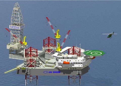 The JU3000N jack-up rig – more orders in Singapore