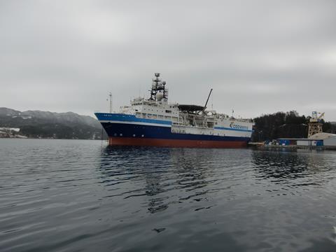 The refurbished ‘Oceanic Phoenix’ at the Bergen Group Halsnøy repair yard