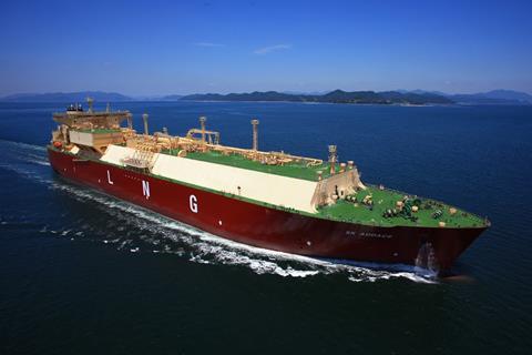 The SK Shipping owned and operated <i>SK Audace</i> (Image credit: SK Shipping Co. Ltd)