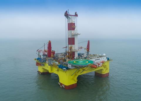 CMHI’s drilling platform has become the first offshore unit to be awarded DNV’s Smart notation Photo: DNV