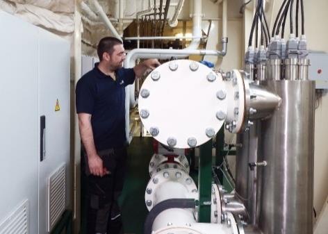 The Evac Evolution ballast water management system