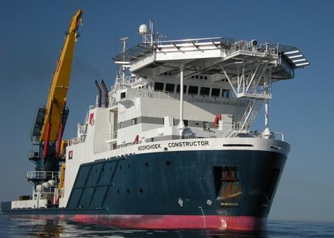 The ‘Noordhoek Constructor’, now operating with Solasafe sunscreens in the wheelhouse