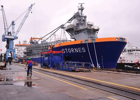 ‘Stornes’ alongside in Hamburg