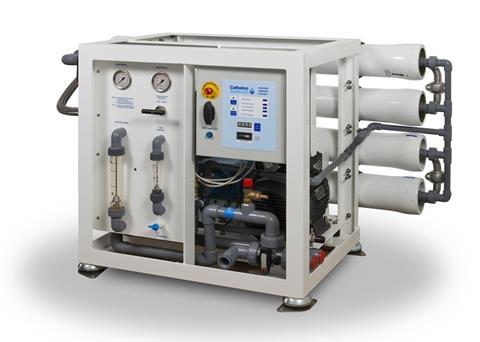 Cathelco has taken a range of orders for its desalination systems, including the 'Ton' above