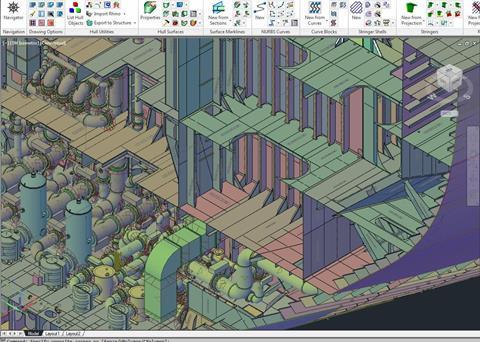 Screen shot of ShipConstructor 2012