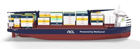 NCL methanol boxship
