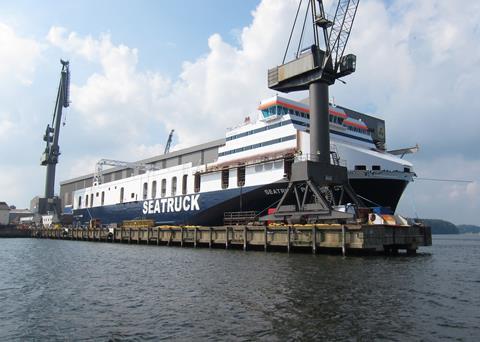 'Seatruck Progress' - first of four German ships for England