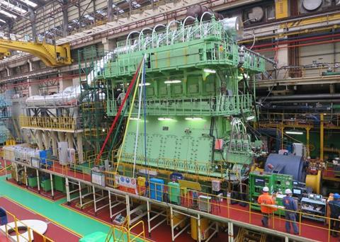 The X72, with pre-turbocharger SCR system, under test at Hyundai Heavy Industries-Engine & Machinery Division in Ulsan