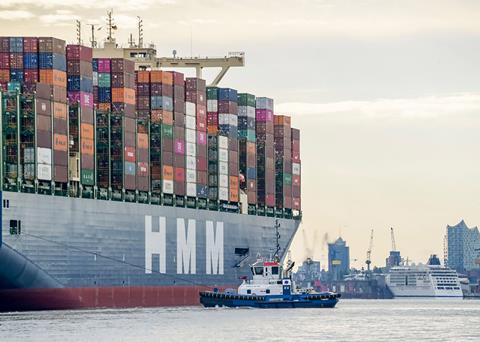 Viable alternatives to fossil fuels do not yet exist for large trans-oceanic ships Photo: Bloomberg