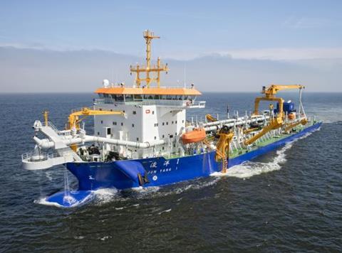 Bakker Sliedrecht's condition monitoring system for submersible motors will be retrofitted to the largest trailing suction hopper dredger in China, <i>Jun Yang 1</i>. (Image: Bakker Sliedrecht)