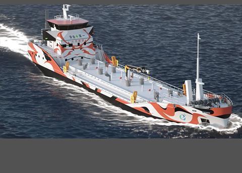 Corvus Energy has already signed the first order for energy storage systems in Japan for the world`s first fully-electric coastal tanker to be operating for Japanese Shipowner Asahi Tanker Photo: E5 Lab Inc