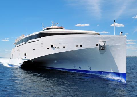 Austal’s 127 metre long passenger trimaran ‘Benchijigua Express’ has a speed of 40 knots