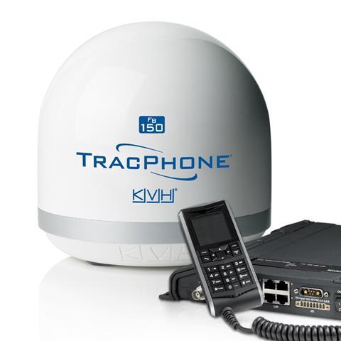 The FB150 FleetBroadband system from KVH