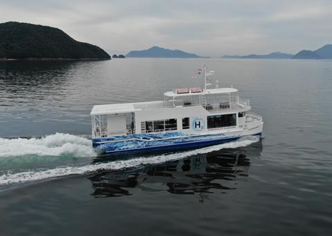 CMB and Tsuneishi held a ceremony to mark the delivery of <i>HydroBingo</i>, an 80-passenger hydrogen-fuelled ferry, on 10 August.