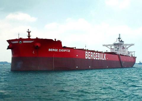 Conducting the annual survey on board the ‘Berge Zugspitze’ was not possible this spring Photo: DNV GL