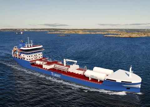 Tarbit's two dual-fuel 13,000dwt newbuildings are scheduled for delivery in 2022. (Image: Tarbit)