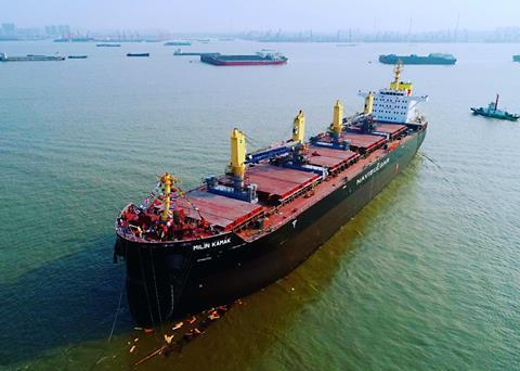 The fifth of the series of six BT45 newbuildings, <i>Milin Kamak</i>, was delivered in May 2020. (Image: Navibulgar)