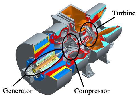 Mitsubishi’s MET83MAG hybrid turbocharger/generator made its debut this year