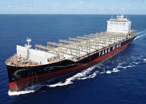 Yang Ming has involved four classification societies in its drive for ‘smart’ ship functionality. <I>YM Celebrity</i> leads the new 2,940TEU cellular series.